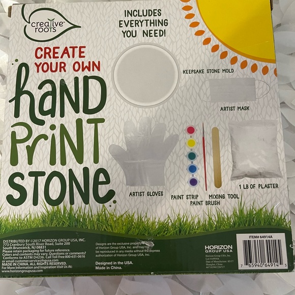 Creative Roots Hand Print Stone Kit - Picture 3 of 3